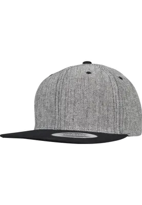 Immagine prodotto di FLEXFIT 6089MS | Melange Solid Snapback - Colore: Nero Melange/Nero - Taglia: Unica
