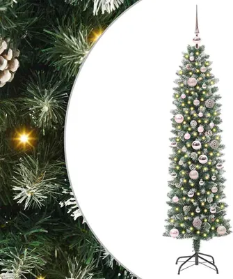Obrázok produktu pre Odolný umelý vianočný stromček zeleno-biely 150 cm - Umelé vianočné stromčeky Octo6841733 2parcel