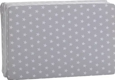 Produktbild von Baby-Plus Reisebettmatratze 3-tlg. faltbar Star grau