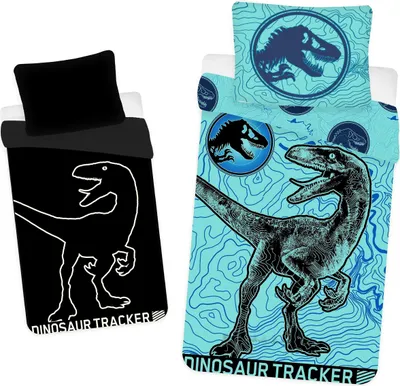 Produktbild von Jurassic World Baumwollbettwäsche, Glow-in-the-dark Bettwäsche 140cm x 200cm
