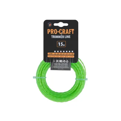 Obrázek produktu pro Struna žací (3mm) (15m) spirála PROCRAFT SP-3/15