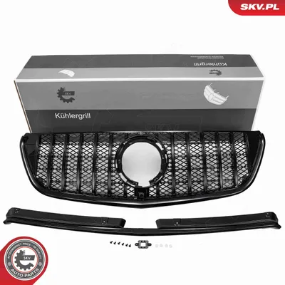 Obrázok produktu pre ESEN SKV 66SKV613 Mriežka chladiča, predná mriežka, vhodná pre MERCEDES-BENZ trieda V (W447), lesklá čierna