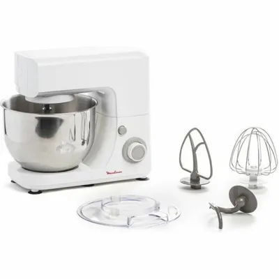 Obrázok produktu pre Moulinex QA1501, 4,8 L, Biela, Šedá, Otočné, Miešanie, 1,8 kg, 0,5 kg