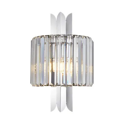 Produktbild von Chrom-Wandleuchte MARGOT mit Kristallschirm 2xE14
