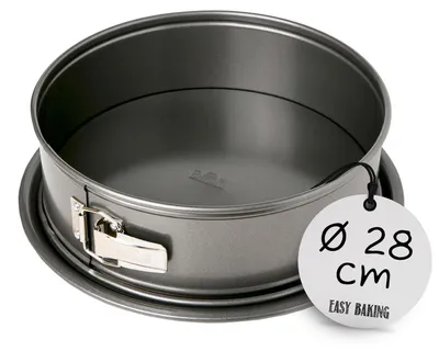 Productafbeelding van RBV Birkmann 881037, Uitvouwbare taartvorm, Rond, Plat oppervlak, 3,5 liter, Zwart, 280 mm