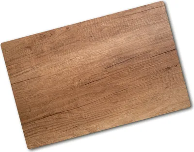 Produktbild von Tulup Glas Herdabdeckplatte - 80x52 cm - Glaskeramikkochfeld-Abdeckung Spritzschutz Glasabdeckplatte - Einteilig - Sonstige - Holz - Braun