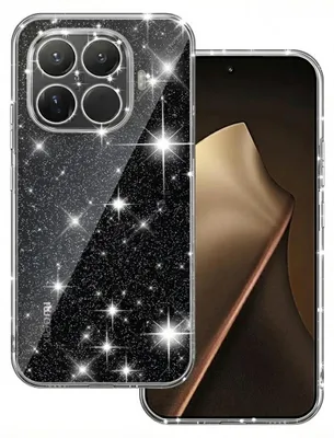 Obrázok produktu pre Techsuit - SparkleSkin Series trblietavý priehľadný obal pre Xiaomi 15T Pro – transparentný