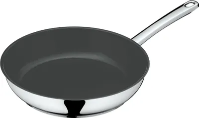Produktbild von WMF Devil Bratpfanne 28 cm, Cromargan Edelstahl beschichtet, Induktion, Keramikbeschichtung, Edelstahlgriff, backofenfest