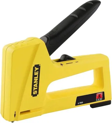 Produktbild von Stanley Handtacker TR55 (für Feindrahtklammern, ABS-Kunststoff Gehäuse, mit Druckhebel, für 1-TRA200T) STHT6-70409