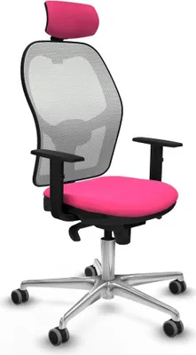 Image de Chaise de bureau avec appui-tête Jorquera Piqueras y Crespo 1D086G2 Rosa