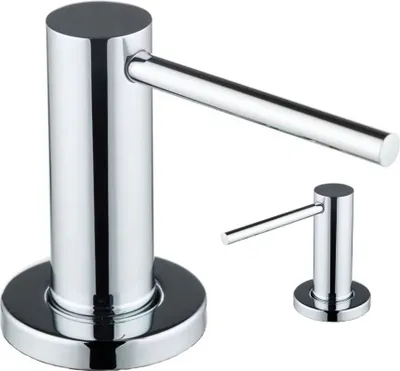 Zdjęcie produktu dla Granitan | Dozownik mydła SPENDER - Chrom - Elegancki design - Praktyczny i trwały