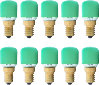 Produktbild von 10 x Leuci Glühbirne T25 Röhre 25W E14 Glühlampe 25 Watt Grün