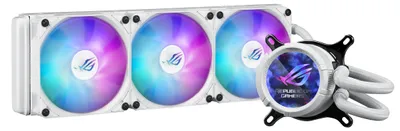 Produktbild von ASUS ROG Strix LC III 360 ARGB White Edition Prozessor All-in-One-Flüssigkeitskühler 12 cm Weiß