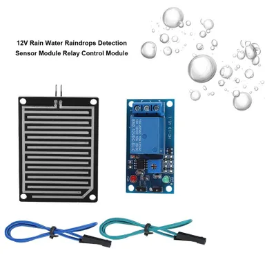 Image de Module de détection de gouttes de pluie 12 V avec relais de commande