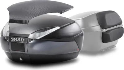 Immagine prodotto di Bauletto moto SHAD SH48 dark grey 48L con schienalino e cover carbon look