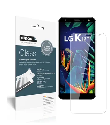 Produktbild von 2x Schutzfolie für LG K12 Plus - Anti-Shock 9H Folie dipos Glass Kunststoffglas