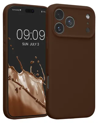 Produktbild von kwmobile Hülle kompatibel mit Apple iPhone 17 Pro Max - Hülle Silikon gummiert - Handyhülle - Handy Case in Chocolate