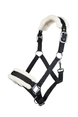 Produktbild von HKM Halfter mit Plüschpolsterung Bischofshofen Schwarz Pony