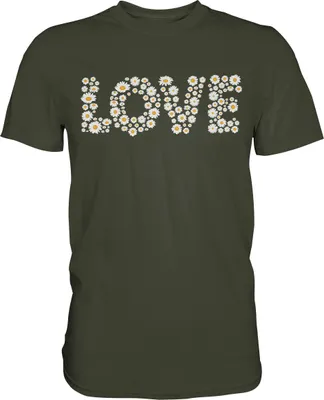 Produktbild von Love Gänseblümchen Shirt Garten Motiv Gärtner – Urban Khaki / XXL