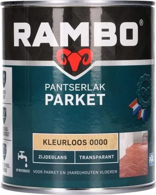 Produktbild von Transparenter Parkettlack auf Wasserbasis für Holzböden, seidenglänzend, 0,75l