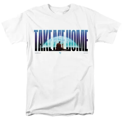 Immagine prodotto di Maglietta "Take Me Home" di Superman, unisex, per uomo/donna, modello TV36124 (taglia XL), colore bianco