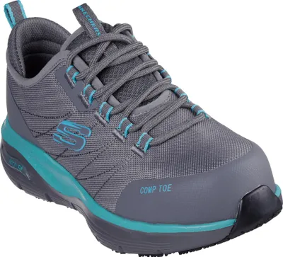 Produktbild von Skechers Work EBINAL ARCH FIT SR Damen S3 Arbeitsschuhe Grau/Blau 37