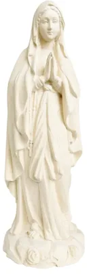 Madonna von Lourdes, Ahornholz, 25 cm, handgeschnitzt