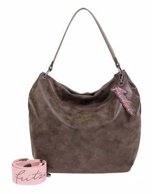Produktbild von Fritzi aus Preußen Schultertasche Joshi02 Vintage Hobo Bag Choc braun