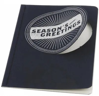 Image de Moleskine : Cartes de vœux décoratives, format poche, avec timbre
