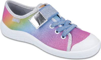 Produktbild von BEFADO Mädchen Sneakers Klettverschluss Regenbogen Rosa 32