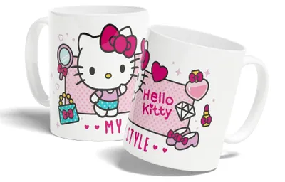 Produktbild von Hello Kitty Tasse - Keramische Mokkas – 320 ml – Weiß