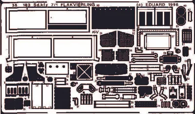 Produktbild von Eduard Accessories Sd.kfz 7/1 Flakvierling Detailbausatz 3935183