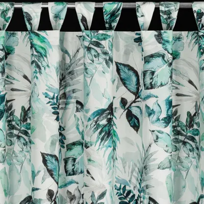 Image de Rideau de jardin à motifs extérieurs avec boucles LUCIE II. différentes tailles (prix pour 1 pièce) + harnais cadeau MyBestHome Taille : 155x260 cm