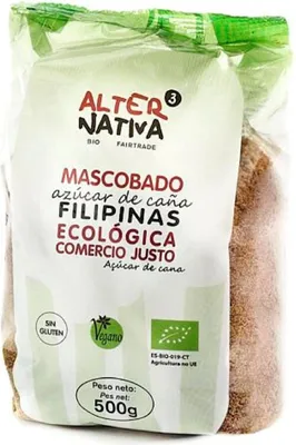 CUKIER TRZCINOWY MASCOBADO BEZGLUTENOWY BIO 500 g - ALTERNATIVA3