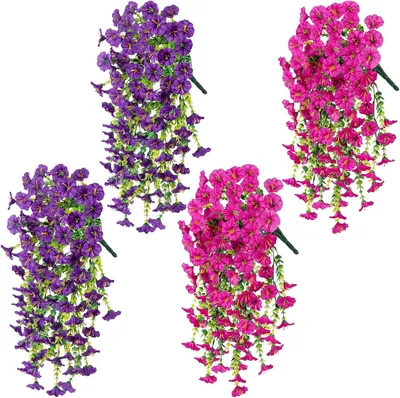 Produktbild von Künstliche hängende Blumen, 75 cm, 4 Stück, für Dekoration