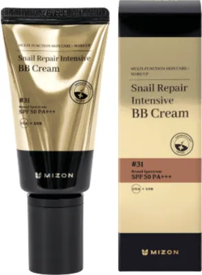 Zdjęcie produktu dla MIZON Snail Repair Intensive BB Cream #31 SPF50 50 ml - Krem BB ze śluzem ślimaka
