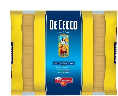 Produktbild von De Cecco Spaghettini Pasta di Semola di Grano Duro Hartweizengrieß Pasta 100% Italienische Pasta Längliche Pasta Packung mit 3Kg