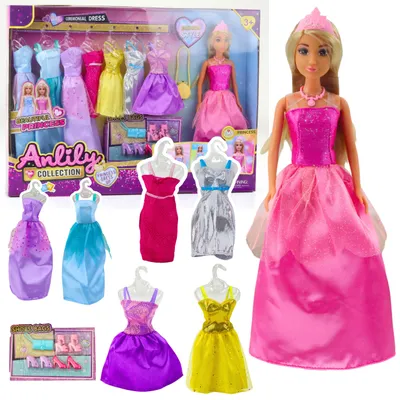 Produktbild von Anlily Puppenmode-Kollektion Set Kleider Accessoires 17-teilig.
