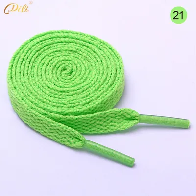 Produktbild von Schnürsenkel flach 90 cm 21# hellgrün 8 mm breit