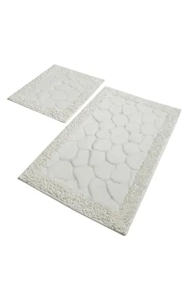 Two bath mats are shown on a white background.