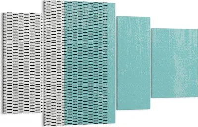 Produktbild von Bild auf Leinwand - Leinwandbild - 4 Teile - Abstraktion Modern Striche - 120x70cm - Wand Bild - Wanddeko - Wandbilder - Leinwanddruck - Bilder - Wanddekoration - Leinwand bilder - DL120x70-4639