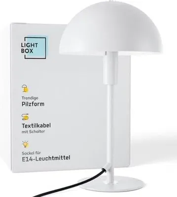 Immagine prodotto di Lampada da tavolo a LED con interruttore a bilanciere in metallo bianco-argento