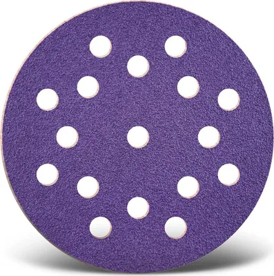 Produktbild von MENZER Titanium HD Klett-Schleifscheiben, 125 mm, 17-Loch, f. Exzenterschleifer, Keramik-Mix (50 Stk.) K100
