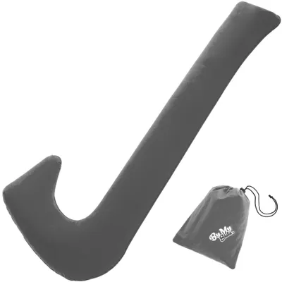 Image de Oreiller pour dormeur latéral forme en 7 130x53x20cm - gris