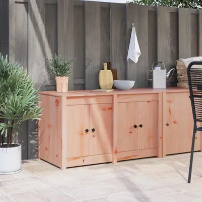 Immagine prodotto di Armadio da esterno - Mobiletto da giardino - Contenitore da esterno - Mobile da cucina esterna - Armadio in legno di douglas - Legno massello