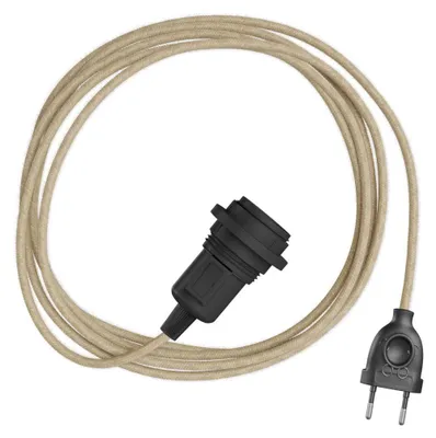 Immagine prodotto di Creative Cables - Snake per paralume - Lampada plug-in con cavo in tessuto colorato