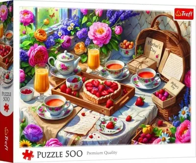 Image de Puzzle de 500 pièces « Douceurs pour la fête des mères » 37560