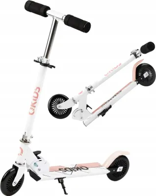 Obrázek produktu pro Skládací dětská koloběžka Qkids Flo Pink, ABEC-7, nosnost až 50 kg