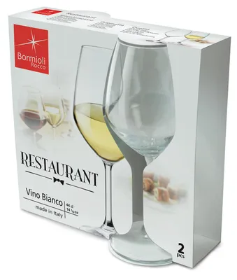 Immagine prodotto di Set da 2 bicchieri da vino bianco Bormioli Restaurant, in vetro trasparente