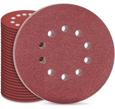Productafbeelding van Schuurpapier 225mm met klittenband, 30 stuks, 10-gaats, korrel P60, voor gipsplaat schuurmachines